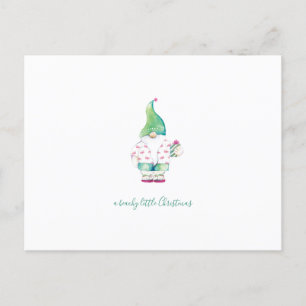 Cartão Postal De Festividades Cartão-postal de Papais noeis de Natal com Aquarel