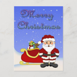 Cartão Postal De Festividades Cartão-postal de Papais noeis Feliz de Natal