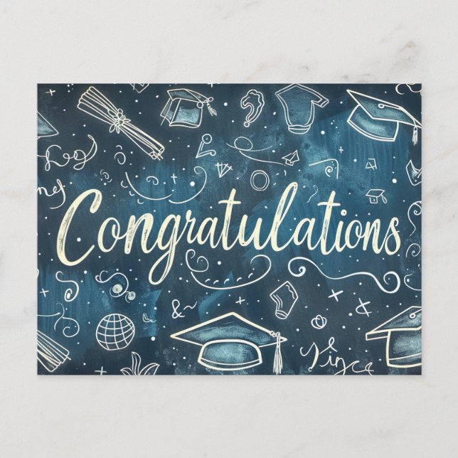 Cartão Postal De Festividades Cartão-postal de Parabéns de Graduação (Frente)