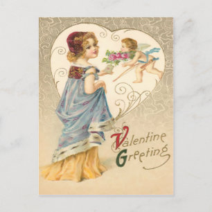 Cartão Postal De Festividades Cartão-postal de saudação do Namorados Vintage