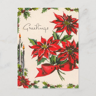 Cartão Postal De Festividades Cartão-postal de saudações da Vintage Season