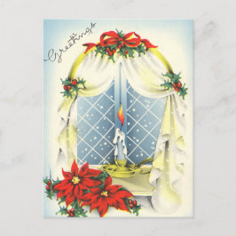 Cartão Postal De Festividades Cartão-postal de saudações da Vintage Season