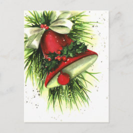 Cartão Postal De Festividades Cartão-postal de saudações de natais vintages