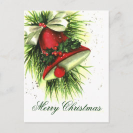Cartão Postal De Festividades Cartão-postal de saudações de natais vintages