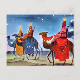 Cartão Postal De Festividades Cartão-postal de saudações de natais vintages