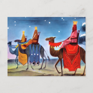 Cartão Postal De Festividades Cartão-postal de saudações de natais vintages
