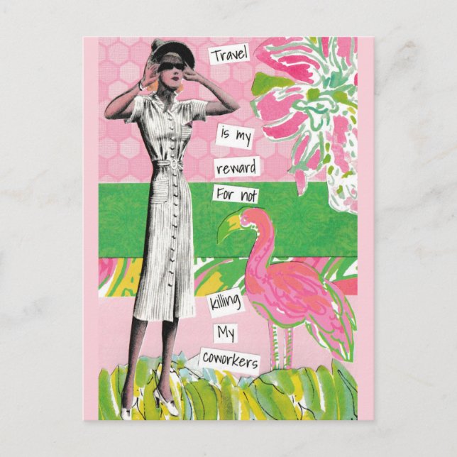 Cartão Postal De Festividades Cartão-postal de Snarky Vacinado Matando Meus Cole (Frente)