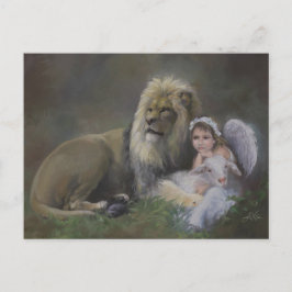 Cartão Postal De Festividades Cartão-postal de três férias abençoado