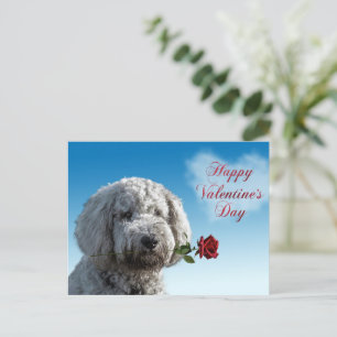 Cartão Postal De Festividades Cartão-postal do cão do Dia de os namorados
