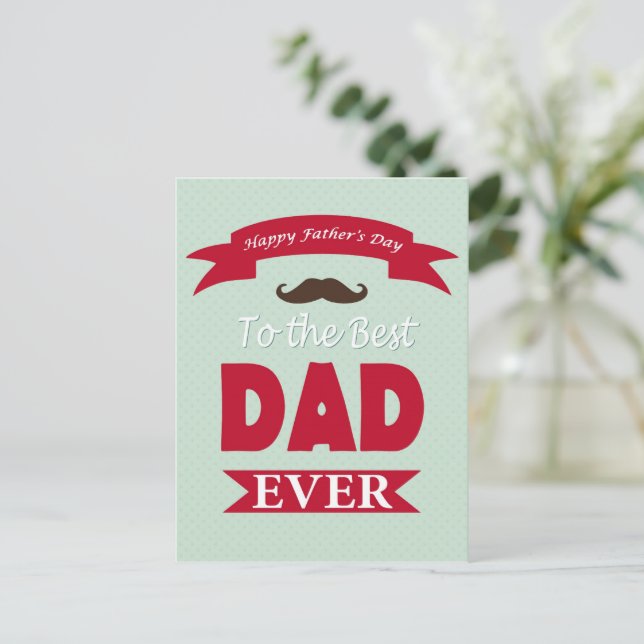 Cartão Postal De Festividades Cartão-postal do dia de os pais (Em pé/Frente)