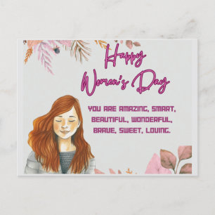 Cartão Postal De Festividades Cartão-postal do Dia Internacional da Mulher