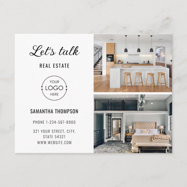 Cartão Postal De Festividades Cartão-postal do Marketing Imobiliário Profissiona (Frente)