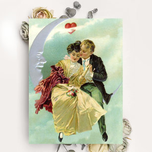 Cartão Postal De Festividades Cartão-postal do Namorados Vintage Sweethearts