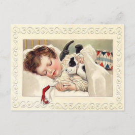 Cartão Postal De Festividades Cartão-postal do natal vintage