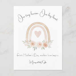 Cartão Postal De Festividades Cartão-postal do primeiro Dia de as mães do Arco-Í