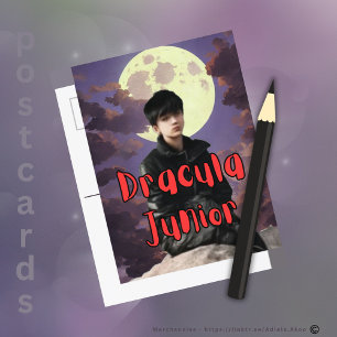 Cartão Postal De Festividades Cartão-postal Drácula Junior Holiday