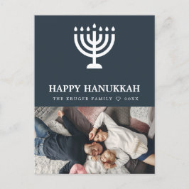 Cartão Postal De Festividades Cartão-postal Elegante de Hanukkah