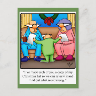 Cartão Postal De Festividades Cartão-postal engraçado de Natal