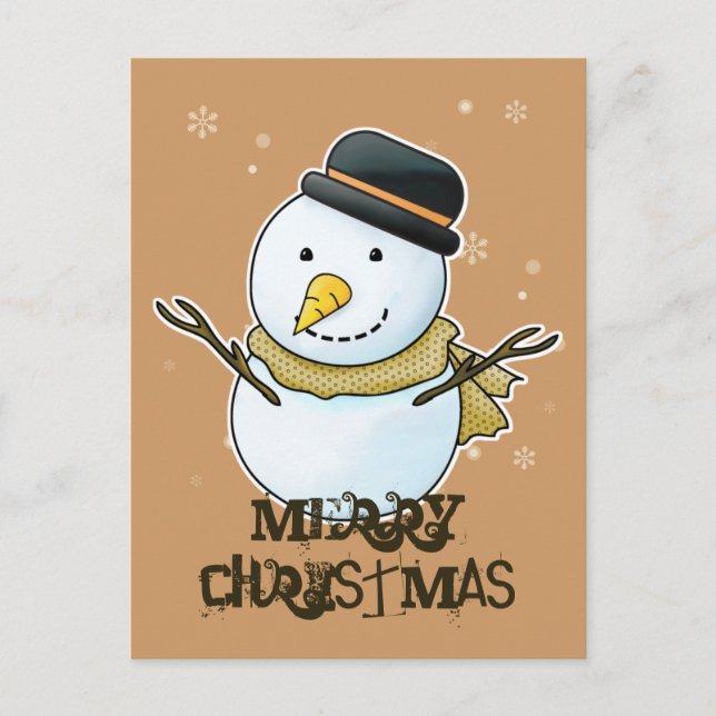 Cartão Postal De Festividades Cartão-postal Feliz de Natal (Frente)