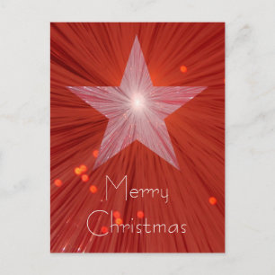 Cartão Postal De Festividades Cartão-postal "Feliz Natal" da Estrela Vermelha