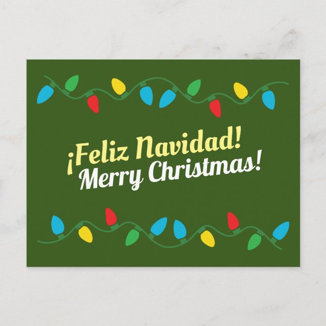 Cartão Postal De Festividades Cartão-postal Feliz Navidad (Frente)