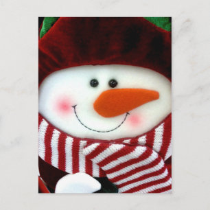 Cartão Postal De Festividades Cartão-postal Felt Snowman