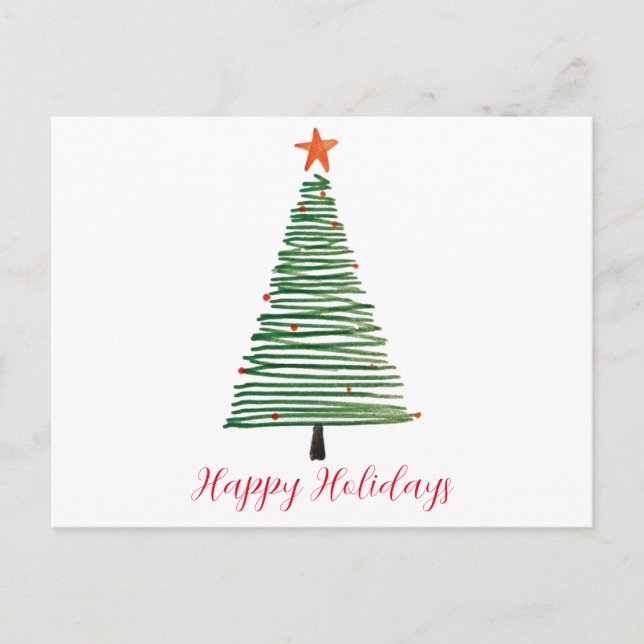 Cartão Postal De Festividades Cartão-postal Feriado (Frente)