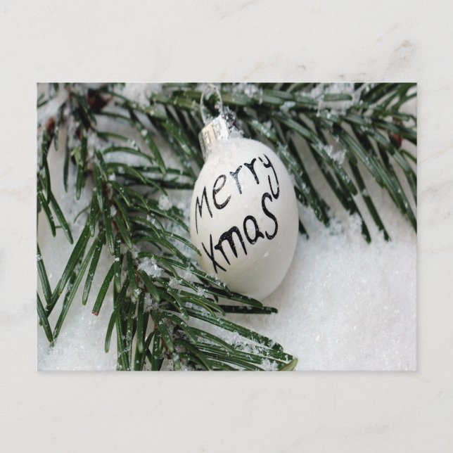 Cartão Postal De Festividades Cartão-postal festivo de férias (Frente)
