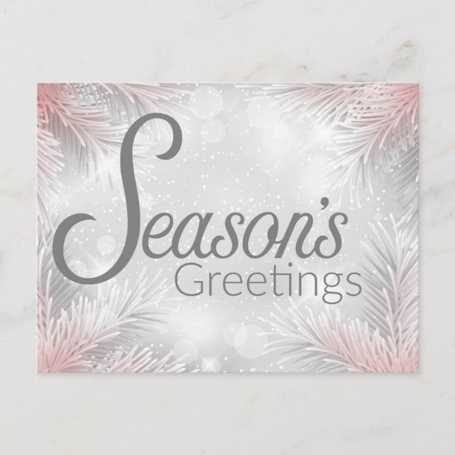 Cartão Postal De Festividades Cartão-postal festivo de férias (Frente)