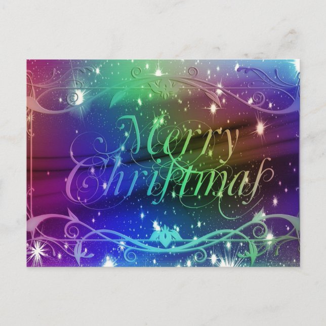 Cartão Postal De Festividades Cartão-postal festivo de férias (Frente)