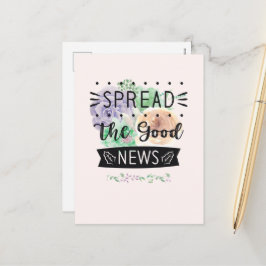 Cartão Postal De Festividades Cartão-postal Floral de vazio