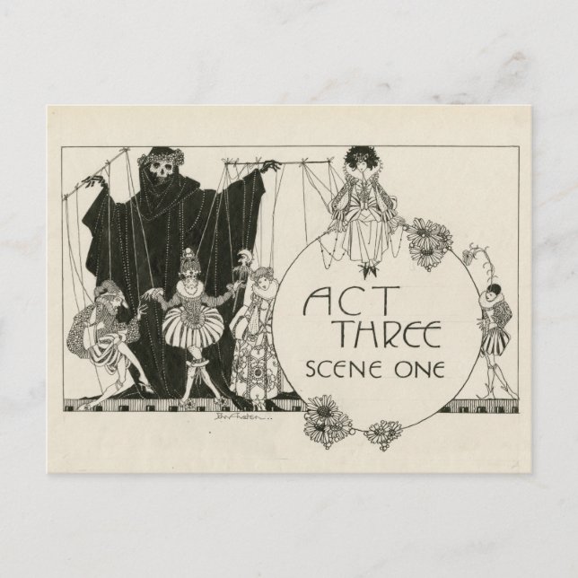 Cartão Postal De Festividades Cartão-postal Hamlet Shakespeare (Frente)