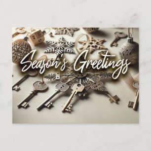 Cartão Postal De Festividades Cartão-postal Imobiliário - Saudação de Estação