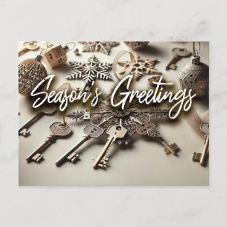 Cartão Postal De Festividades Cartão-postal Imobiliário - Saudação de Estação