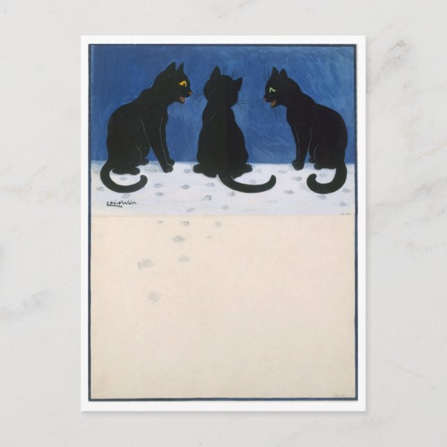 Cartão Postal De Festividades Cartão-postal Louis Wain Holiday (Frente)