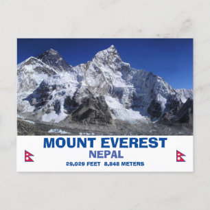 Cartão Postal De Festividades Cartão-postal Monte Everest