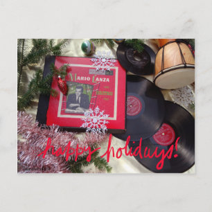 Cartão Postal De Festividades Cartão-postal Musical Vintage Mario Lanza