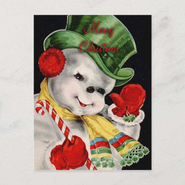 Cartão Postal De Festividades Cartão-postal Natais vintages (Frente)