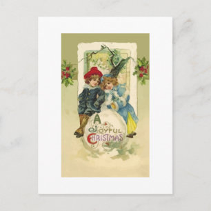 Cartão Postal De Festividades Cartão-postal natais vintages Snowball