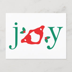 Cartão Postal De Festividades Cartão-postal Quiroprático de Holidays JOY (Atla