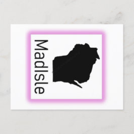 Cartão Postal De Festividades Cartão-postal Roxo MadIsle 2025