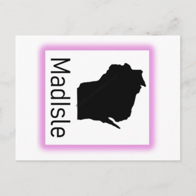 Cartão Postal De Festividades Cartão-postal Roxo MadIsle 2025 (Frente)