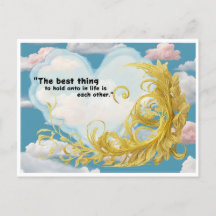 Cartão-postal Segure no Amor