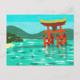Cartão Postal De Festividades Cartão-postal Shrine Itsukushima
