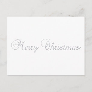 Cartão Postal De Festividades Cartão-postal Silver Feliz de Natal