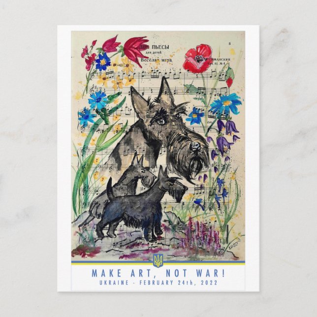 Cartão Postal De Festividades Cartão-Postal Sobre O Artista (Frente)