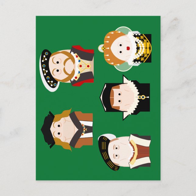 Cartão Postal De Festividades Cartão-postal Tudor Monarchs (Frente)