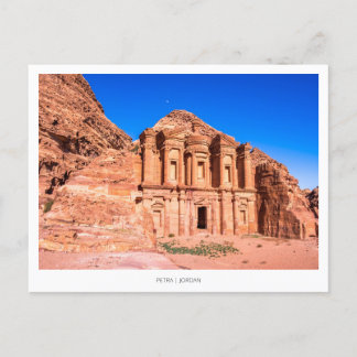 Cartão Postal De Festividades Cartaz da Jordânia com mosteiro de Petra