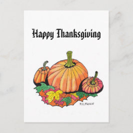 Cartão Postal De Festividades Cartaz de Ação de Graças