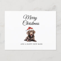 Cartaz de férias com chocolate de Natal